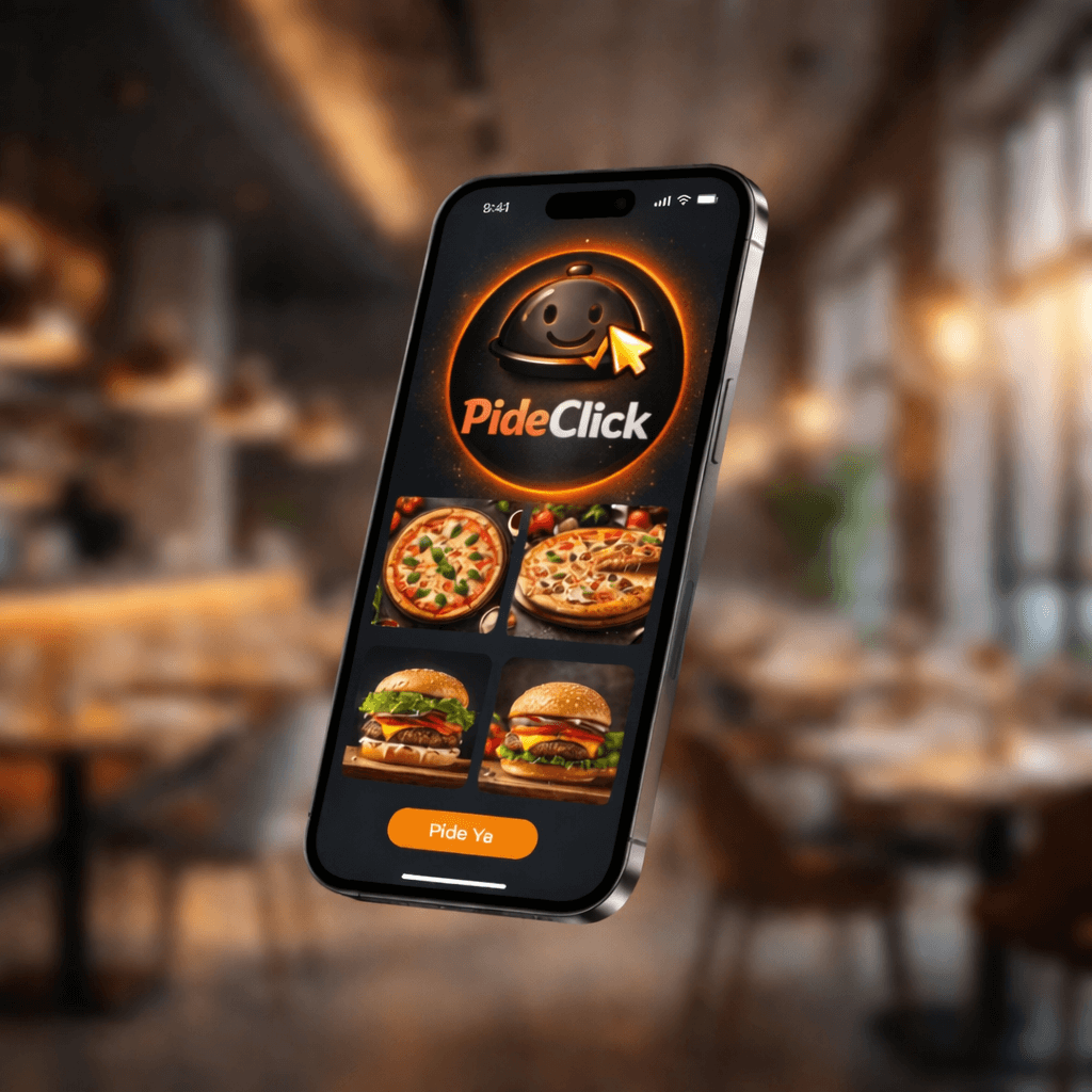PideClick App Mockup